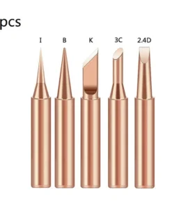 5pcs Soldering Iron 900M Soldering Iron Head Set Inside Hot Bare Copper Electric Soldering Iron Tip