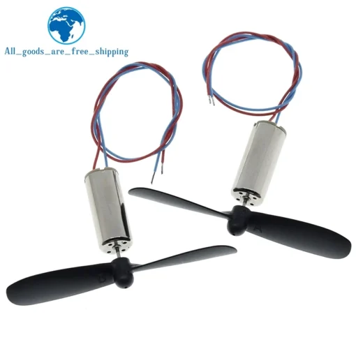 1set=2pcs DC3.7-4.2V 716 7*16MM Micro DIY Helicopter Coreless DC Motor With Propeller Great Torque High Speed Motor - Image 3