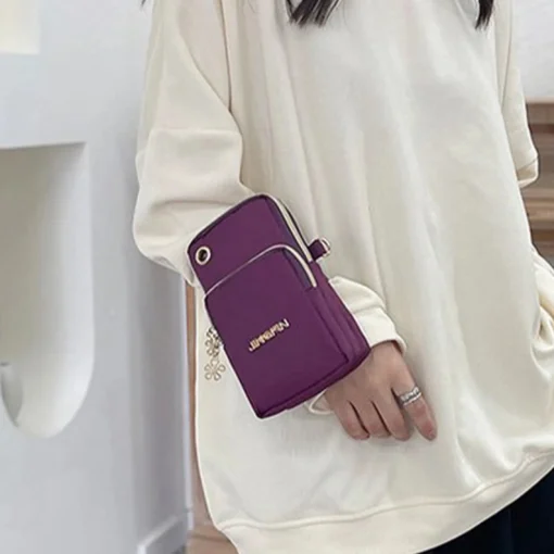 Mobile Phone Bag, WOMEN'S Crossbody Mini Bag, 2024 New Fashion Mom Mommy Coin Bag, Neck Hanging Running Cover - Image 3