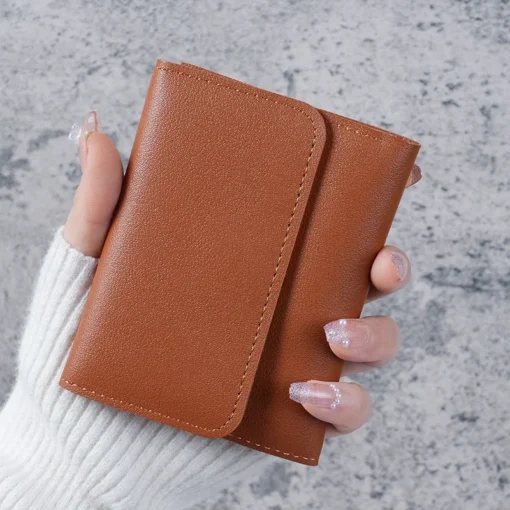 Simple And Short Lady Purse Student Ticket Holder Multi-function Card Bag - Image 2