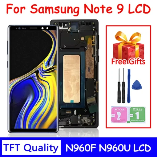 New Note9 LCD For Samsung Note9 LCD Display Touch Screen Digitizer Assembly For Samsung Note 9 N960F N960U N9600 LCD Frame - Image 7