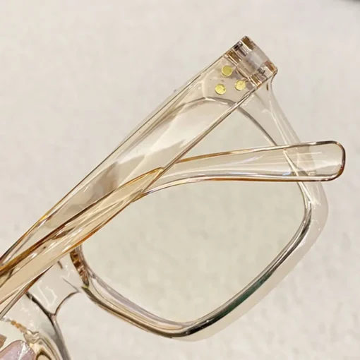 2024 Oversized Square Glasses Anti Blue Light Glasses Large Frame Myopia Glasses Flat Light Glasses Transparent Eyeglasses - Image 6