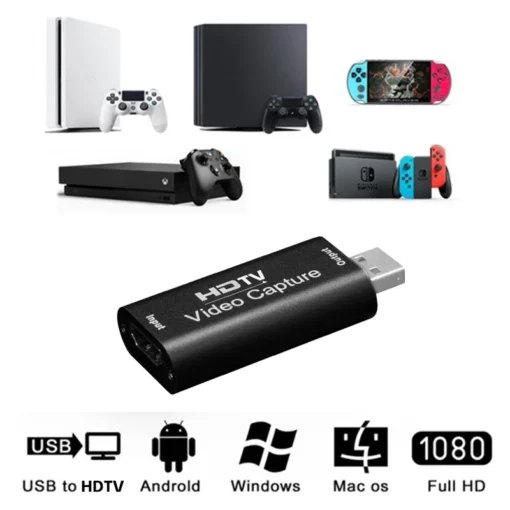 HD 4K Video Capture Card USB3.0 2.0 HDTV Video Grabber Record Box for PS4 Game DVD Camcorder Camera Recording Live Streaming - Image 7