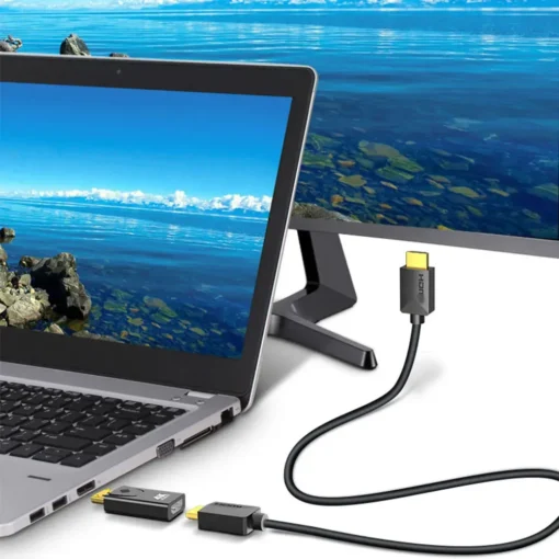 4K DP DisplayPort to HDMI-compatible Adapter Converter Display Port DP to HDMI-compatible HDTV Adapter Video Audio PC Laptop - Image 3