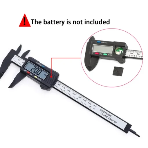 150mm 100mm Electronic Digital Caliper Carbon Fiber Dial Vernier Caliper Gauge Micrometer Measuring Tool Digital Ruler - Image 2