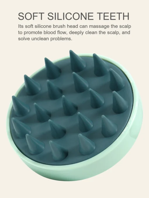 Silicone Shampoo Scalp Hair Massager Head Body Scalp Massage Brush Scalp Massage Brush Comb Magic Handle Brush Spa Massage Brush - Image 11
