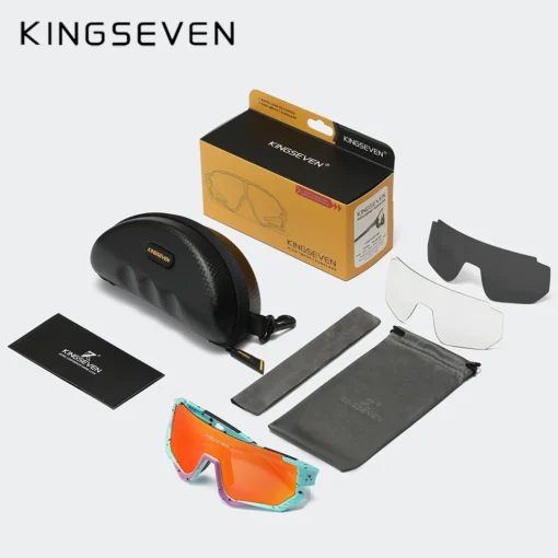 KINGSEVEN New Cycling Sunglasses Men Sports Women Mtb Bicycle Glasses UV400 Polarized Fishing Protection Eyewear Outdoor - Image 3