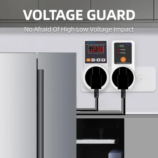 Voltage Protector Socket AC 220V Adjustable and Fixed 16A Voltage Protector Socket Voltage Safety Refrigerator - Image 3