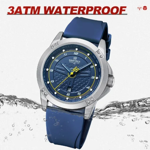 NAVIFORCE Casual Quartz Wristwatch Fashion Waterproof Men's Watches Sport Silicone Strap Male Luminous Clock Relogio Masculino - Image 6