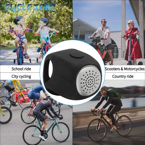 Electric Bicycle Bell Bike Horn 3 Sound Mode Motorcycle Warning Horn MTB Road Cycling Handlebar Bells Loud Bell for Safe Riding - Image 7