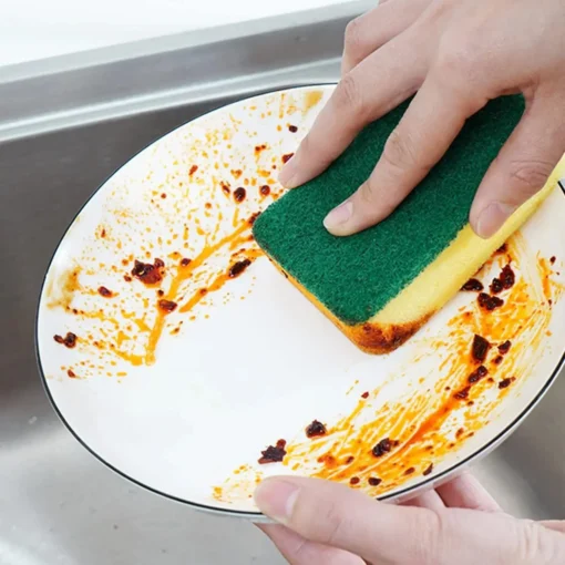 Highly absorbent double-sided sponge magic cleaning pot rust sponge cleaning brush kitchen cleaning tool - Image 5