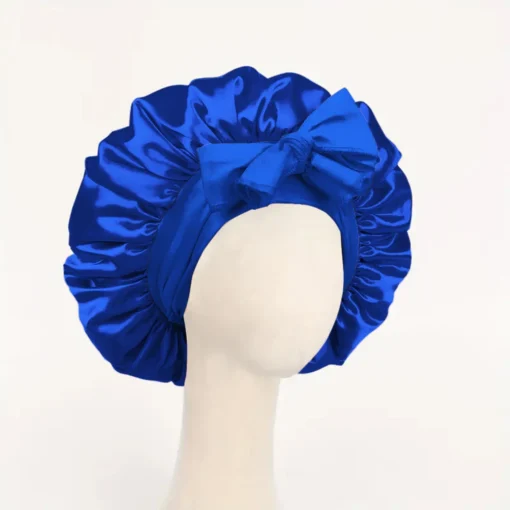 Satin Bonnet Silk Bonnet Adjustable Bonne For Sleeping Hair Bonnet With Tie Band Bonnets For Women Men - Image 21
