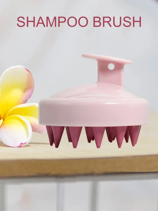 Silicone Shampoo Scalp Hair Massager Head Body Scalp Massage Brush Scalp Massage Brush Comb Magic Handle Brush Spa Massage Brush - Image 10