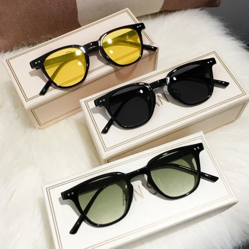 New Vintage Square Sunglasses Women Men Luxury Brand Small Round Sun Glasses Female Small Eyewear Oculos De Sol for Male Female - Image 10