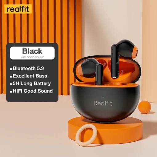 Realfit F2 Bluetooth Earphone Excellent HIFI Quality TWS Wireless Earbuds Wholesale for realme xiaomi - Image 5