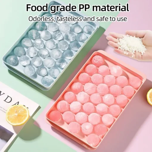 33 Ice Boll Hockey PP Mold Frozen Whiskey Ball Popsicle Ice Cube Tray Box Lollipop Making Gifts Kitchen Tools Accessories - Image 4