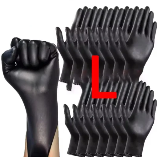 Disposable glove packaging black nitrile gloves household kitchen cooking tools car wash household cleaning work gloves
