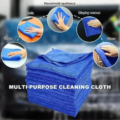 Microfiber Cleaning Cloths Lint Free Microfiber Cleaning Towel Cloths Reusable Cleaning Towels w/ Super Absorbent for Car Window - Image 10