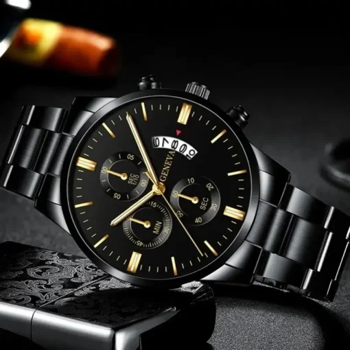 Fashion Men Stainless Steel Watch Luxury Calendar Quartz Wrist Watch Mens Business Watches for Man Clock Montre Homme - Image 17