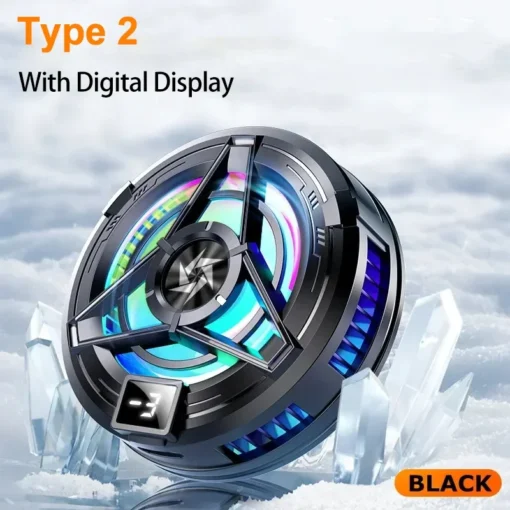 SL17 Magnetic Phones Cooler Back-Clip 2 in 1 Game Cooler Semiconductor Fast Phone Cooling Fan for IOS Android Phone - Image 6