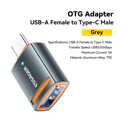 Essager USB3.0 OTG Adapter Type-C USB-A Micro Female to USB Micro iP Type-C Male Converter For Macbook Xiaomi iPhone OTG Adapter - Image 10