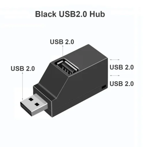 USB 3.0 HUB Adapter Extender Mini Splitter Box 1 to 3 Ports High Speed USB 2.0 For PC Laptop U Disk Card Reader - Image 5