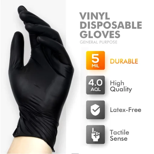 Disposable glove packaging black nitrile gloves household kitchen cooking tools car wash household cleaning work gloves - Image 9