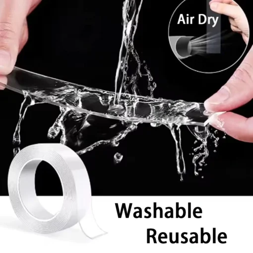 Nano Double sided Adhesive Tape Extra Strong Waterproof Transparent Traceless Tape Thickened Reusable Decorative Tape Home Tools - Image 5