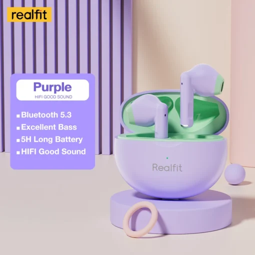Realfit F2 Bluetooth Earphone Excellent HIFI Quality TWS Wireless Earbuds Wholesale for realme xiaomi - Image 3
